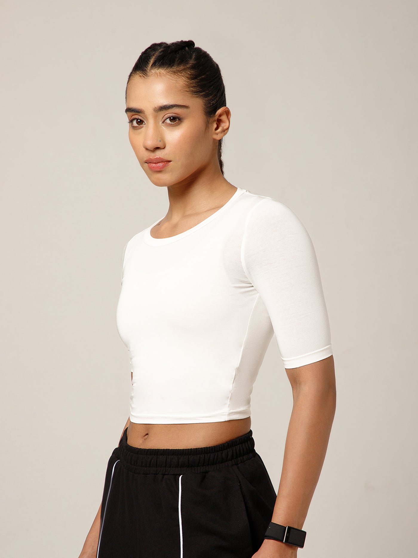 Essential Crop Top White