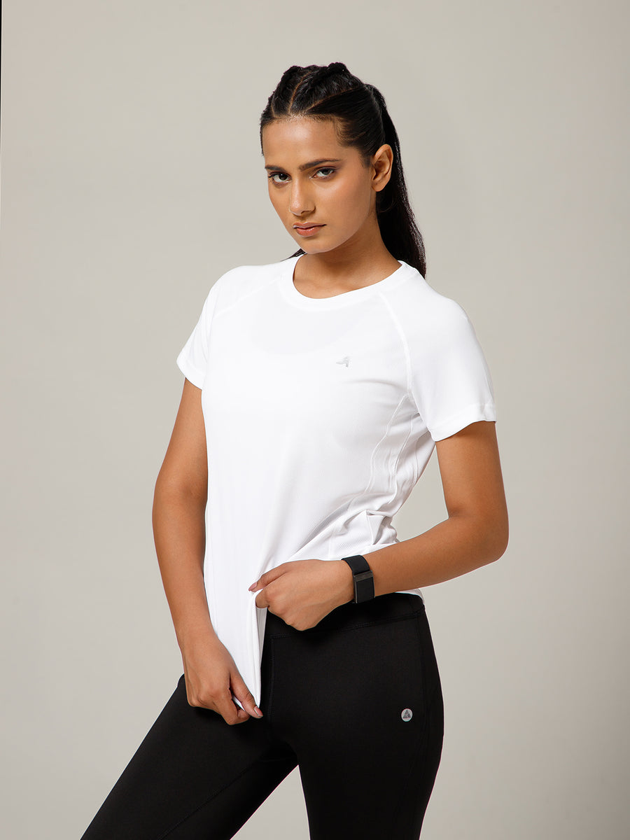 V Panel T-Shirt White