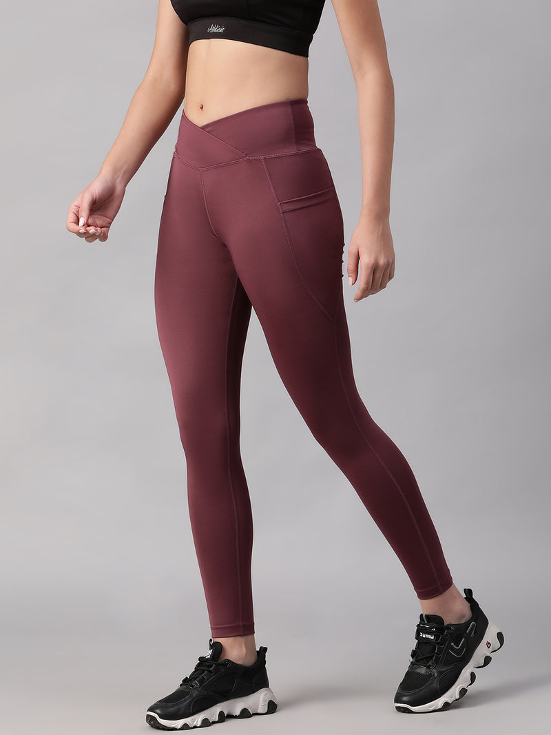 V-Front Legging Mauve