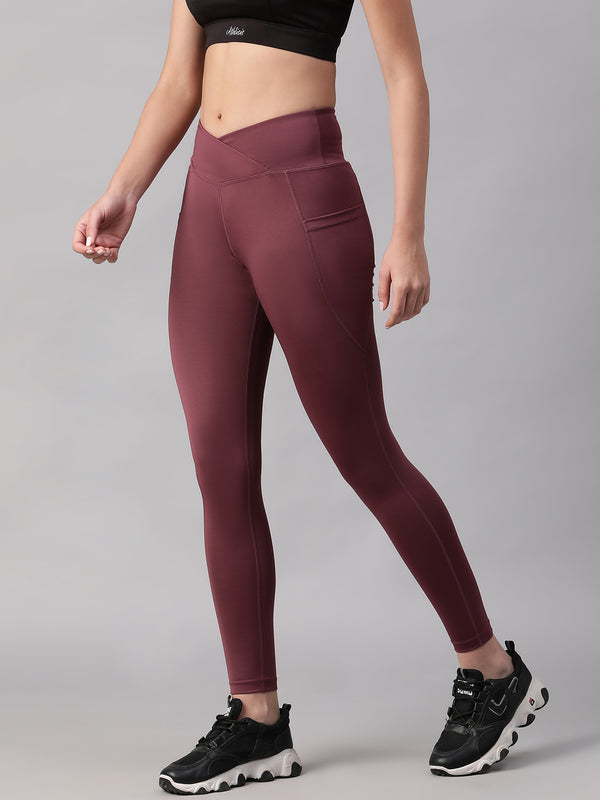 V-Front Legging Mauve