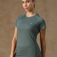 V Panel T-Shirt Grey