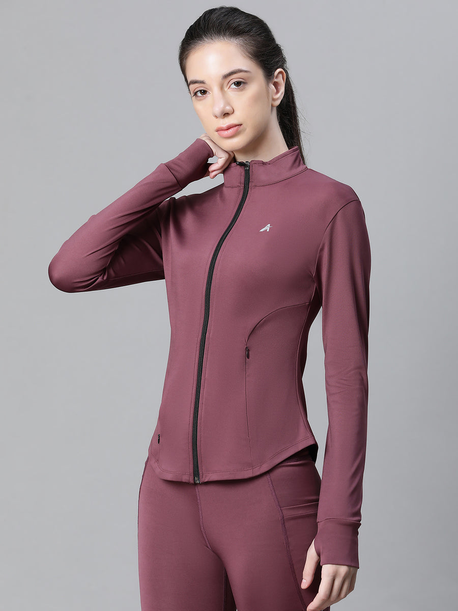 Contour Crop Jacket Mauve