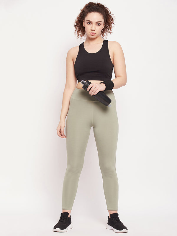 Racerback Contour Sports Bra Black