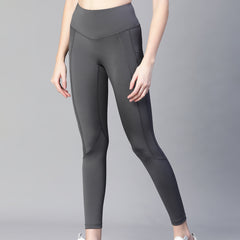 Kinetic Panel Legging Dark Gray