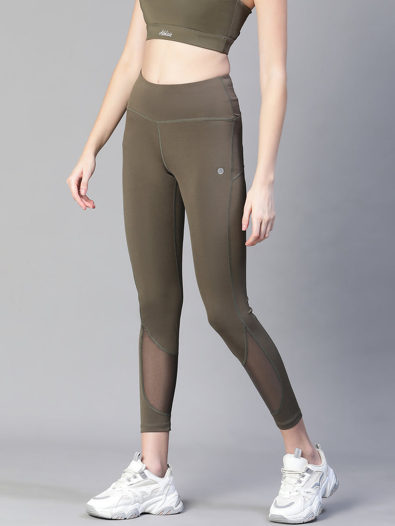 Vapor Mesh Legging Olive