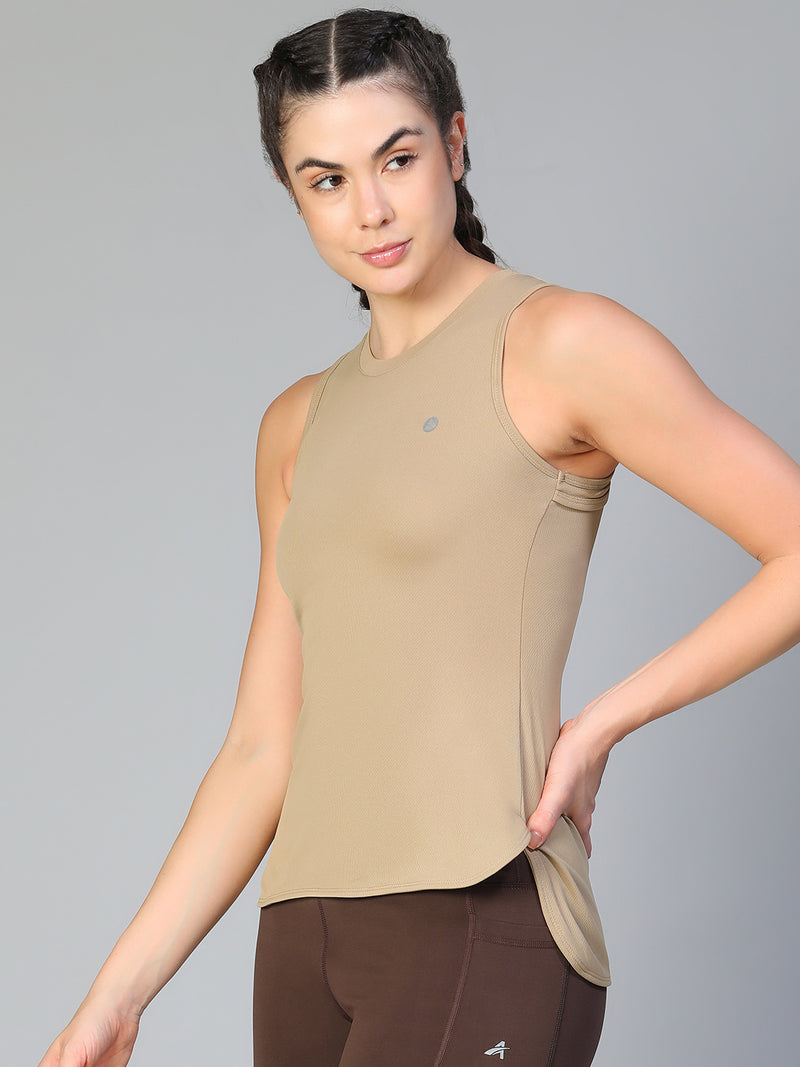 Lunar Shift Tank Top Tan