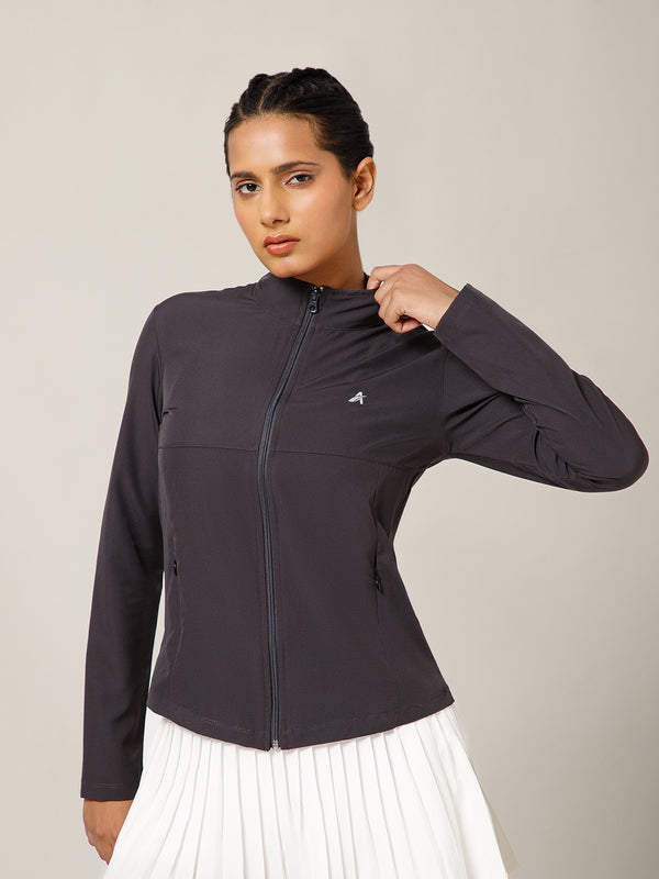 NS Staple Zip Jacket Charcoal