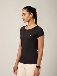 Keyhole T-shirt Black