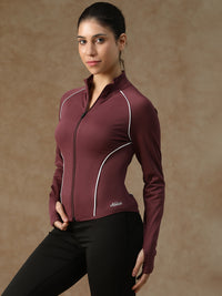 Flow Piping Jacket Maroon