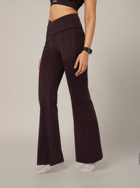 V-Band Go-To Wide Flare Pant Wine