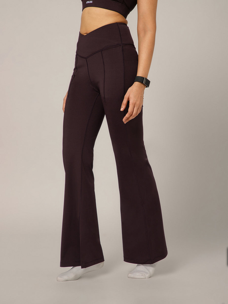 V-Band Go-To Wide Flare Pant Wine