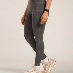 V-Front Legging Gray