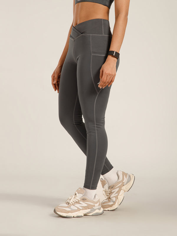 V-Front Legging Gray