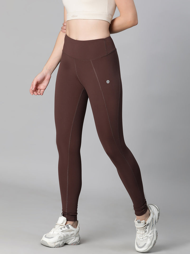 Essential High-Rise Leggings Brown
