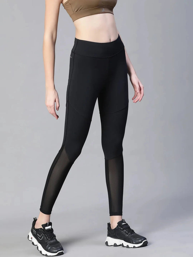Women Black Training Tights Athlisis Sports