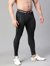 Nylon Basic Compression Tights Black Athlisis Sports
