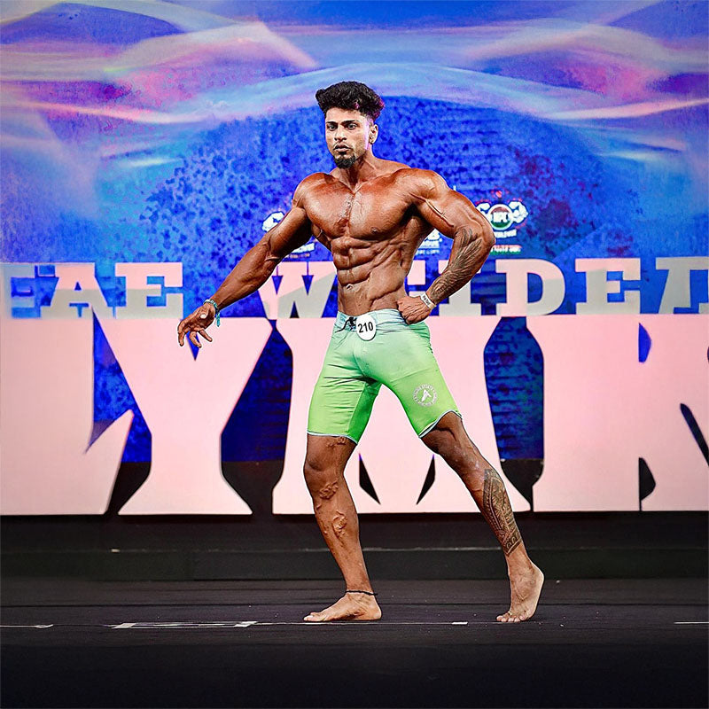 Harvy Green Men's Physique Shorts Athlisis Sports