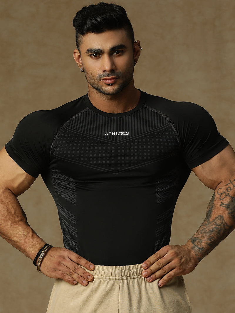 808 Compression T-Shirts Black