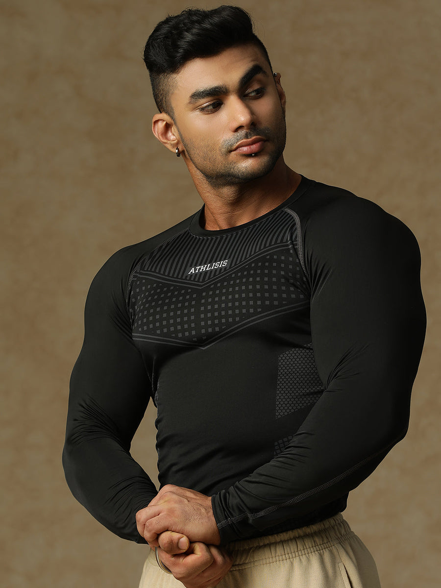 808 Compression Tee Black Athlisis Sports