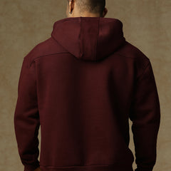 Fleez Oversized Hoodie Maroon