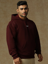 Fleez Oversized Hoodie Maroon