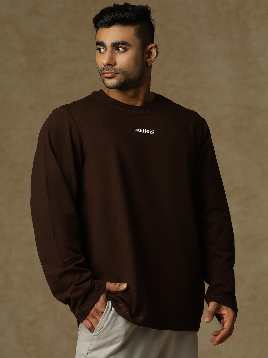 808 Trry Sweatshirt Brown