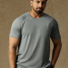 Back Panel T-Shirt Gray