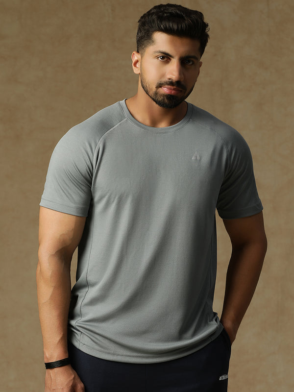 Back Panel T-Shirt Gray