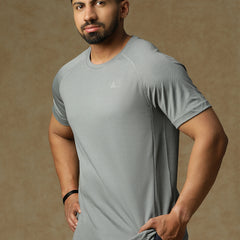 Back Panel T-Shirt Gray