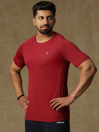 Back Panel T-Shirt Maroon
