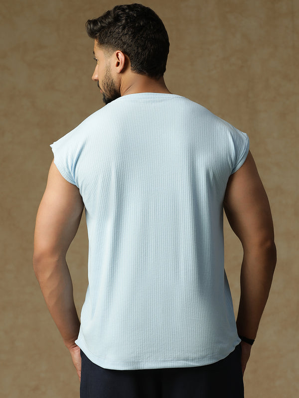 808 Old School Cap Sleeve Ice Blue