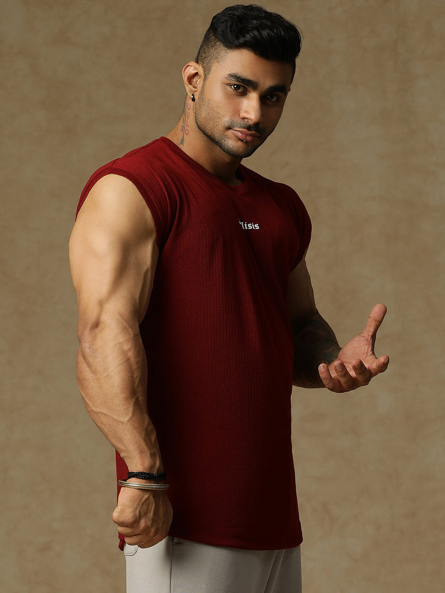 808 Old School Cap Sleeve Maroon Athlisis Sports