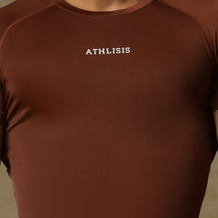 Basic Compression T-shirt Brown