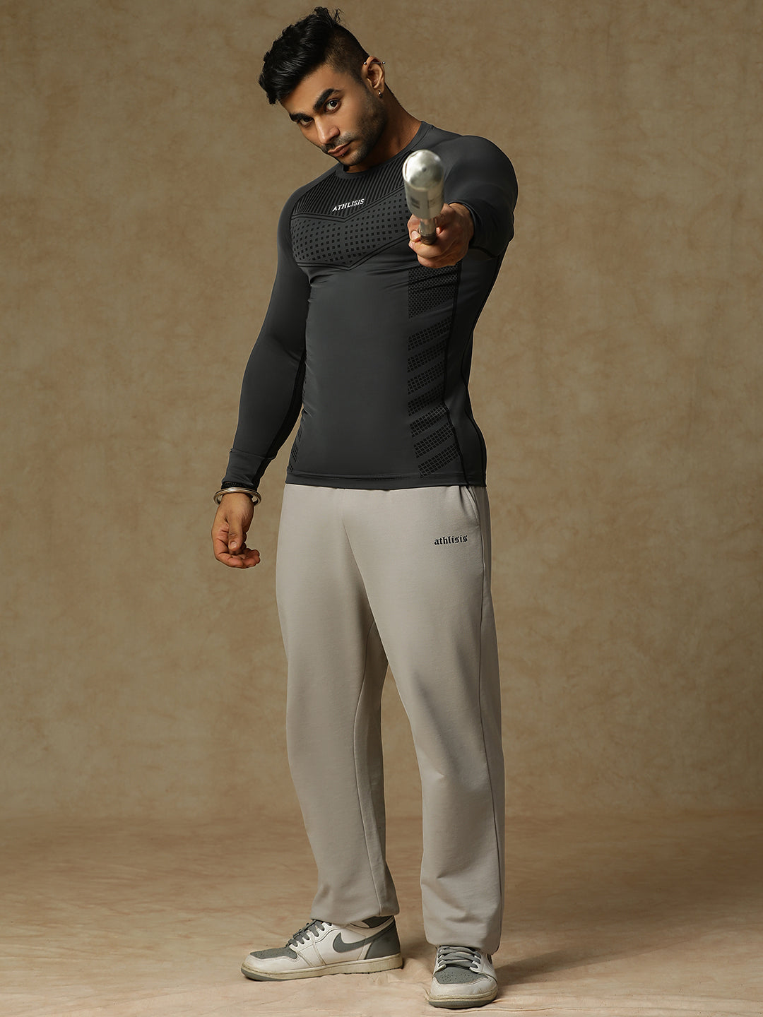 808 Compression T-Shirt Gray Athlisis Sports