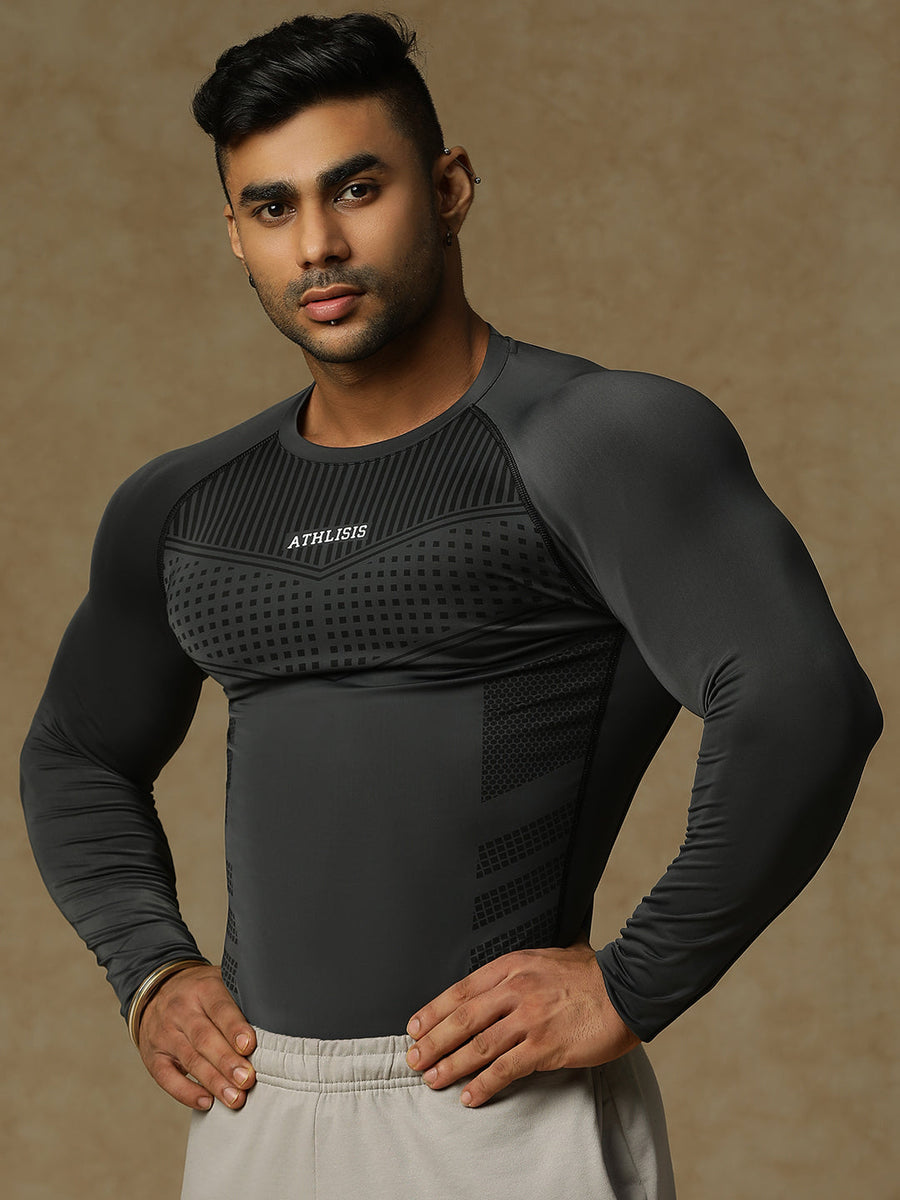 808 Compression T-Shirt Gray Athlisis Sports