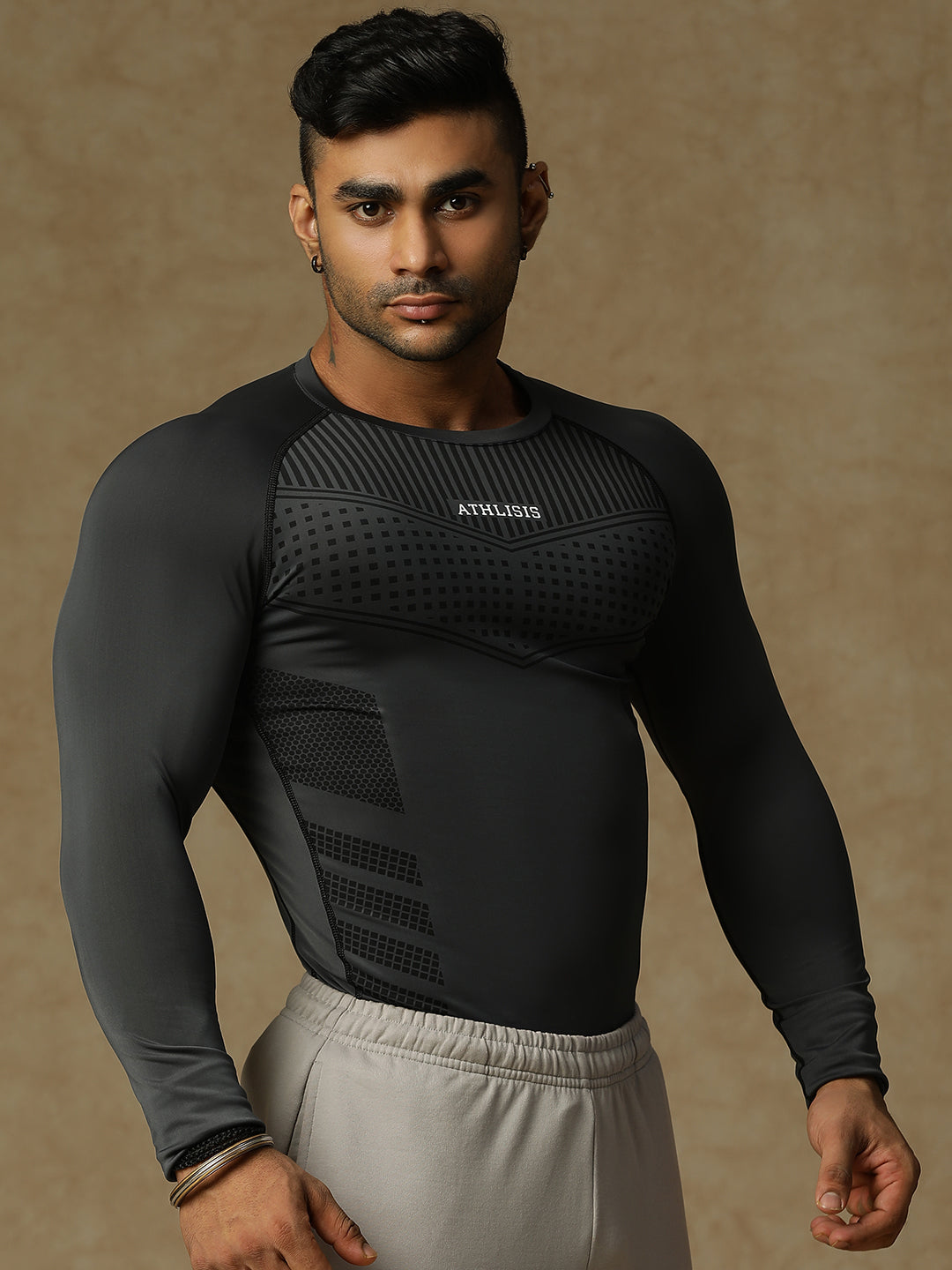 808 Compression T-Shirt Gray Athlisis Sports