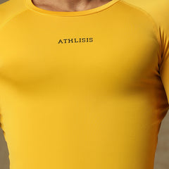 Basic Full Compression T-shirt Yellow