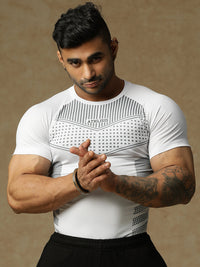 808 Compression T-Shirts White Athlisis Sports