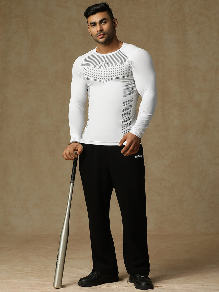 808 Compression T-Shirt White Athlisis Sports