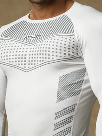 808 Compression T-Shirt White Athlisis Sports