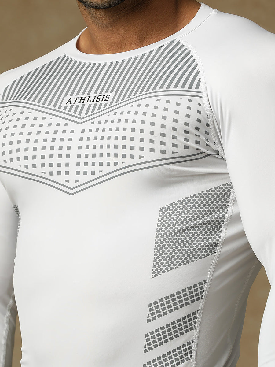 808 Compression T-Shirt White Athlisis Sports