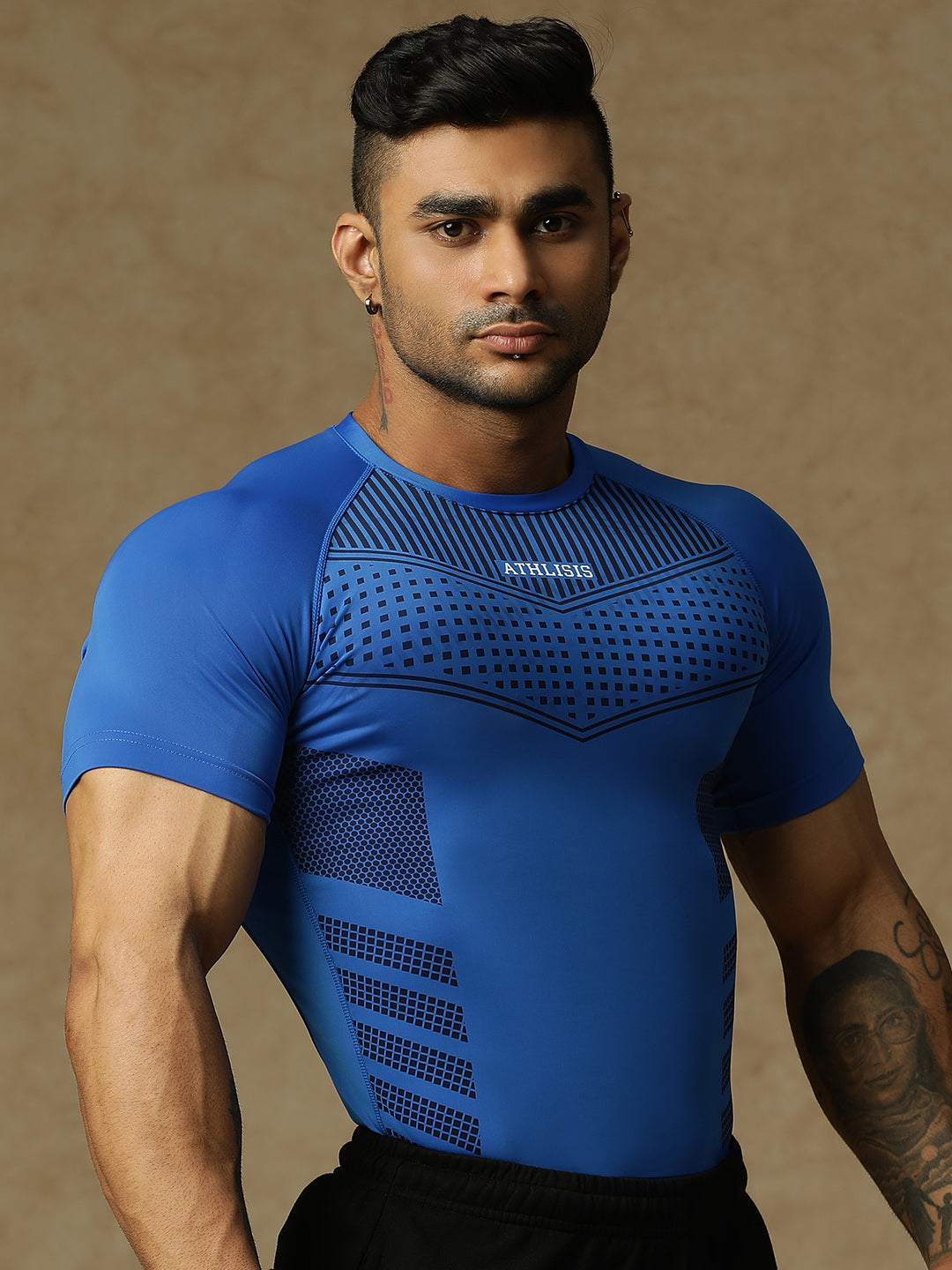 808 Compression T-Shirts Blue Athlisis Sports