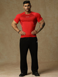808 Compression T-Shirts Red Athlisis Sports