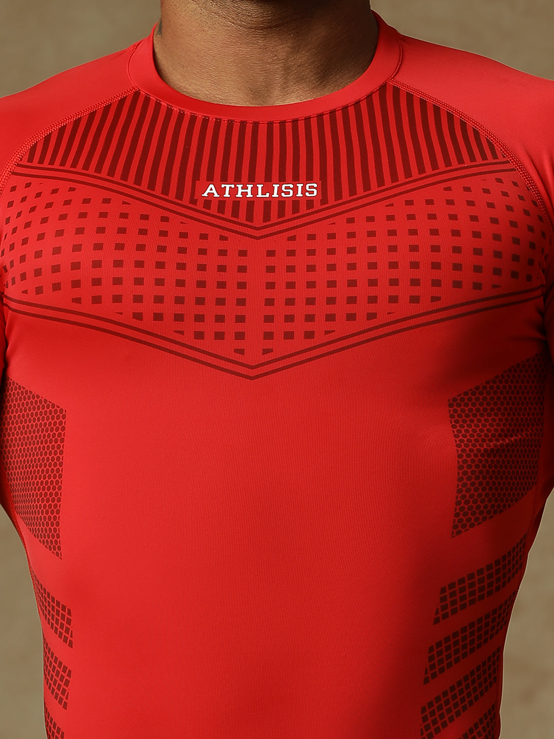 808 Compression T-Shirts Red Athlisis Sports