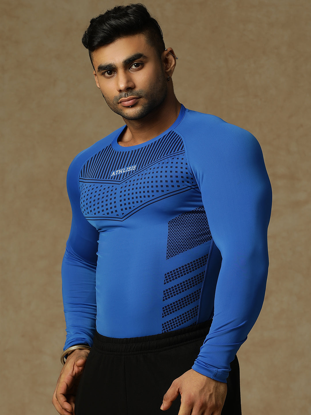 808 Compression T-Shirt Blue Athlisis Sports