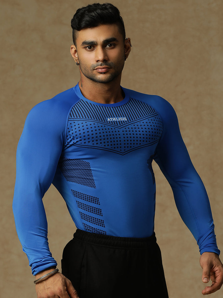 808 Compression T-Shirt Blue Athlisis Sports