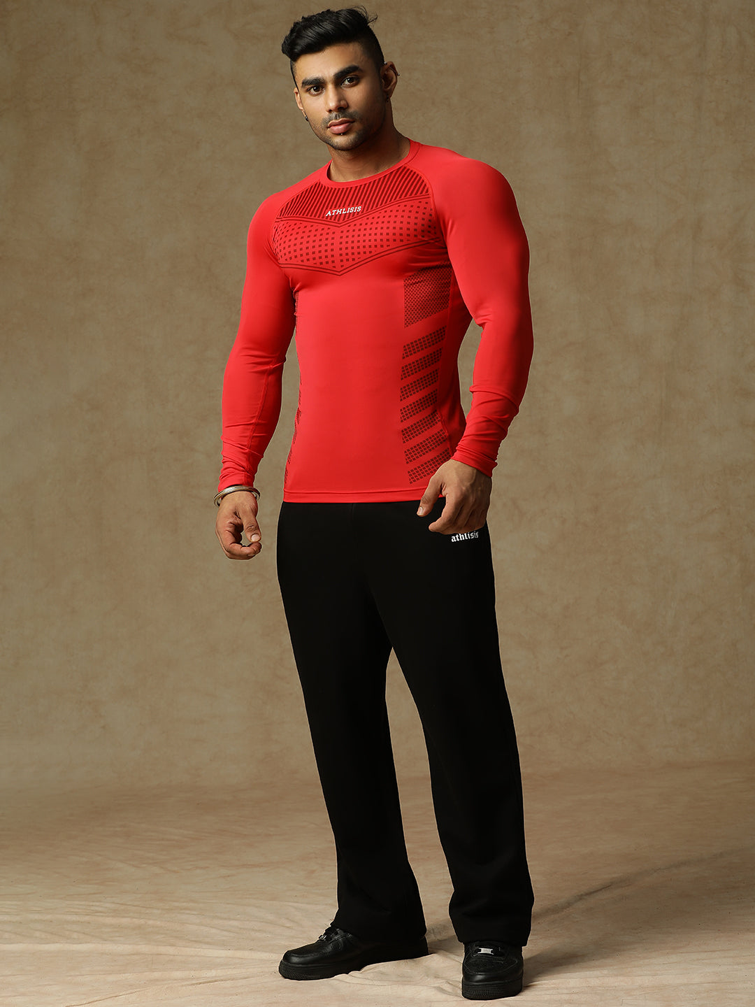 808 Compression T-Shirt Red Athlisis Sports