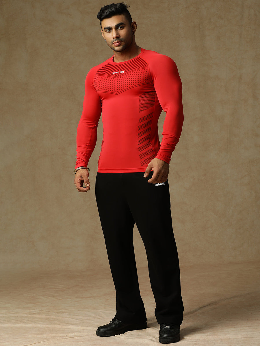 808 Compression T-Shirt Red Athlisis Sports
