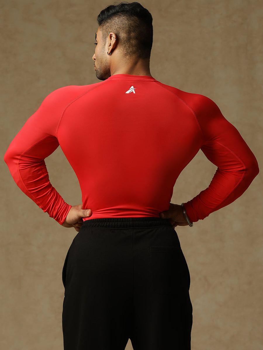 808 Compression T-Shirt Red Athlisis Sports