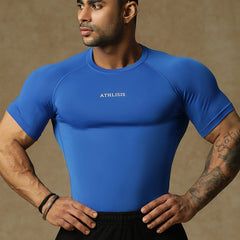 Basic Compression T-shirt Royal Blue